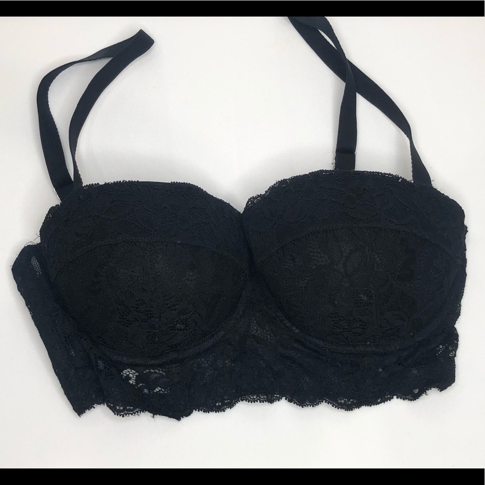 NWOT black lace bra